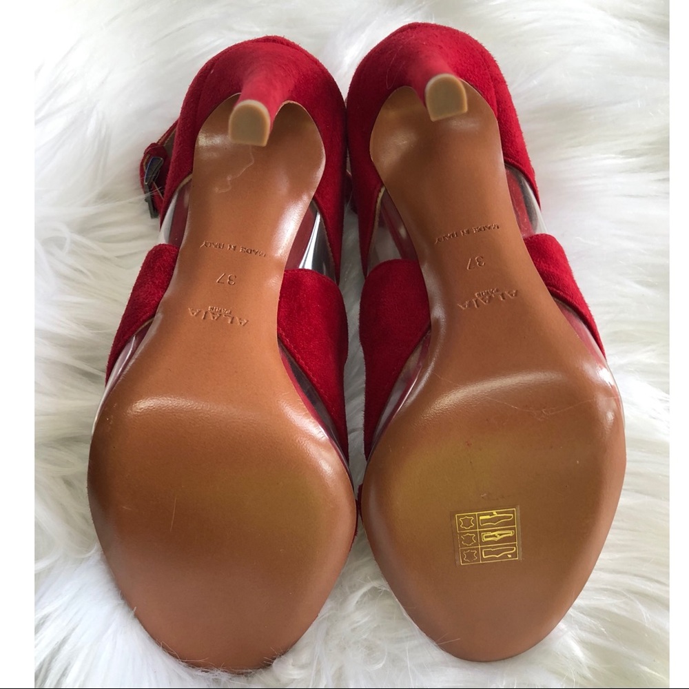 Alaia Suede PVC Sandals - Picture 7 of 10